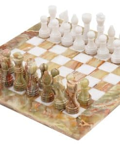 Juego de ajedrez de mármol Radicaln de 15 pulgadas Verde