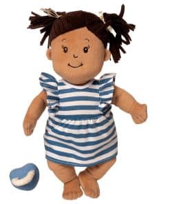 Muñeca Baby Stella Beige con Cabello Marrón 15"