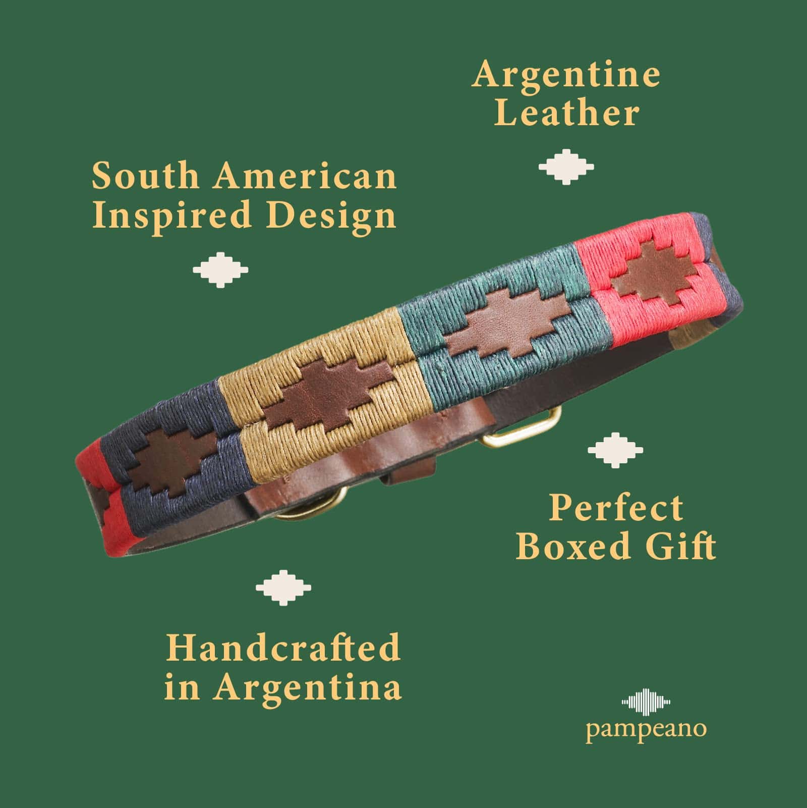 Collar para Perro pampeano Navidad | Ancho de 1.5cm | Hecho - Imagen 9