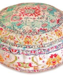 Funda de cojín para piso grande Mandala Life ART amarilla