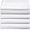 Juego de sábanas planas 4U'LIFE (Paquete de 5) - Microfibra