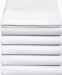 Juego de sábanas planas 4U'LIFE (Paquete de 5) - Microfibra