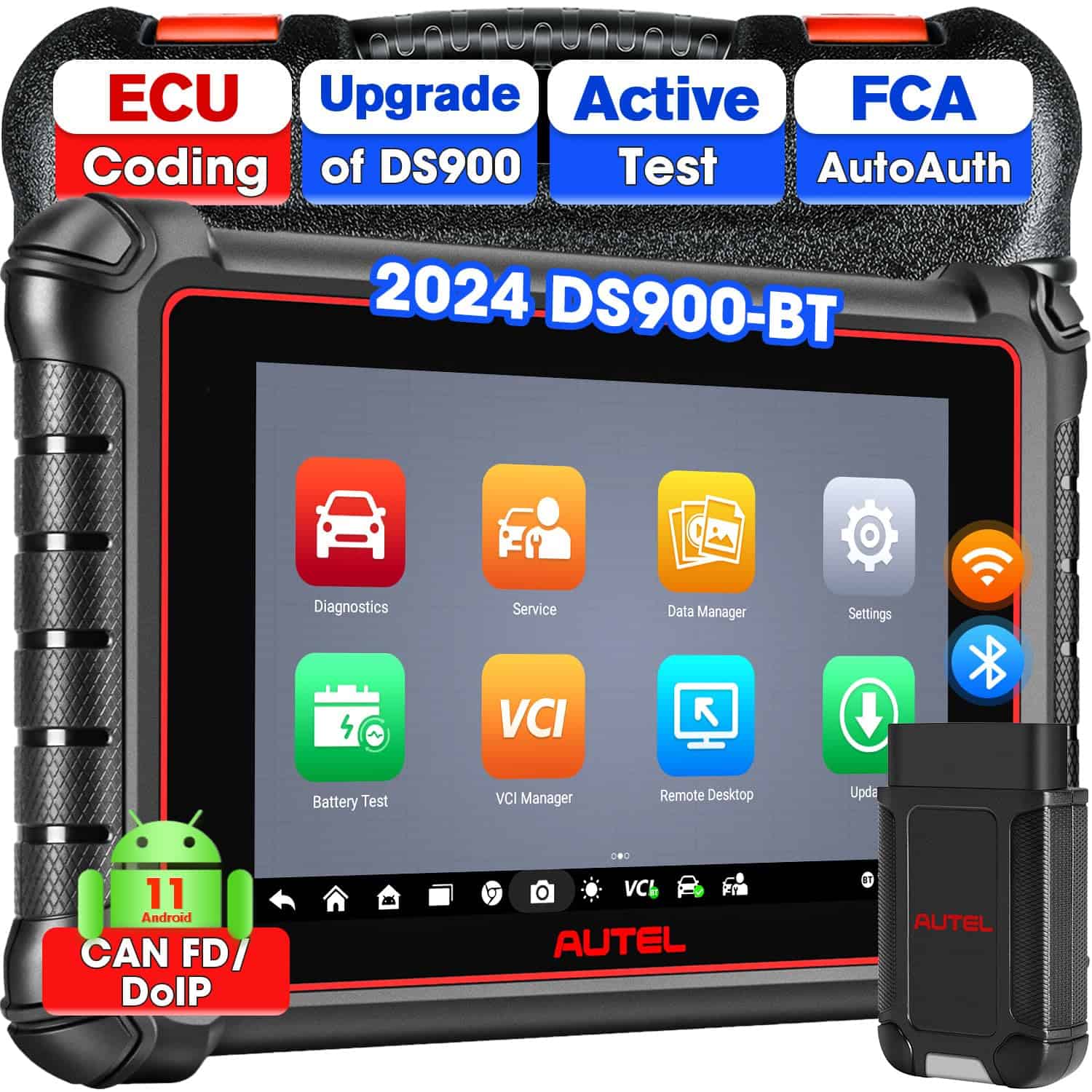 Escáner Autel MaxiDAS DS900-BT: 2024 Android 11 DoIP/CAN FD