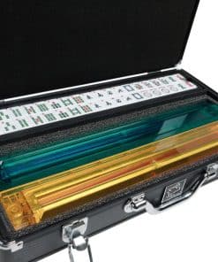 Set de Mah Jongg White Swan - Fichas Blancas/Burdeos -