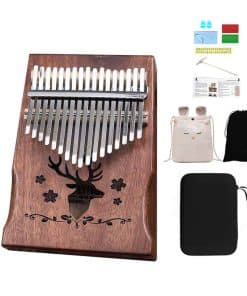 Kalimba 17 teclas Piano de pulgar sólido con bolsa de