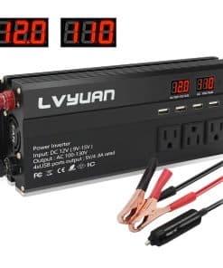 Inversor de Corriente para Auto LVYUAN 1000W 12V a 110V DC