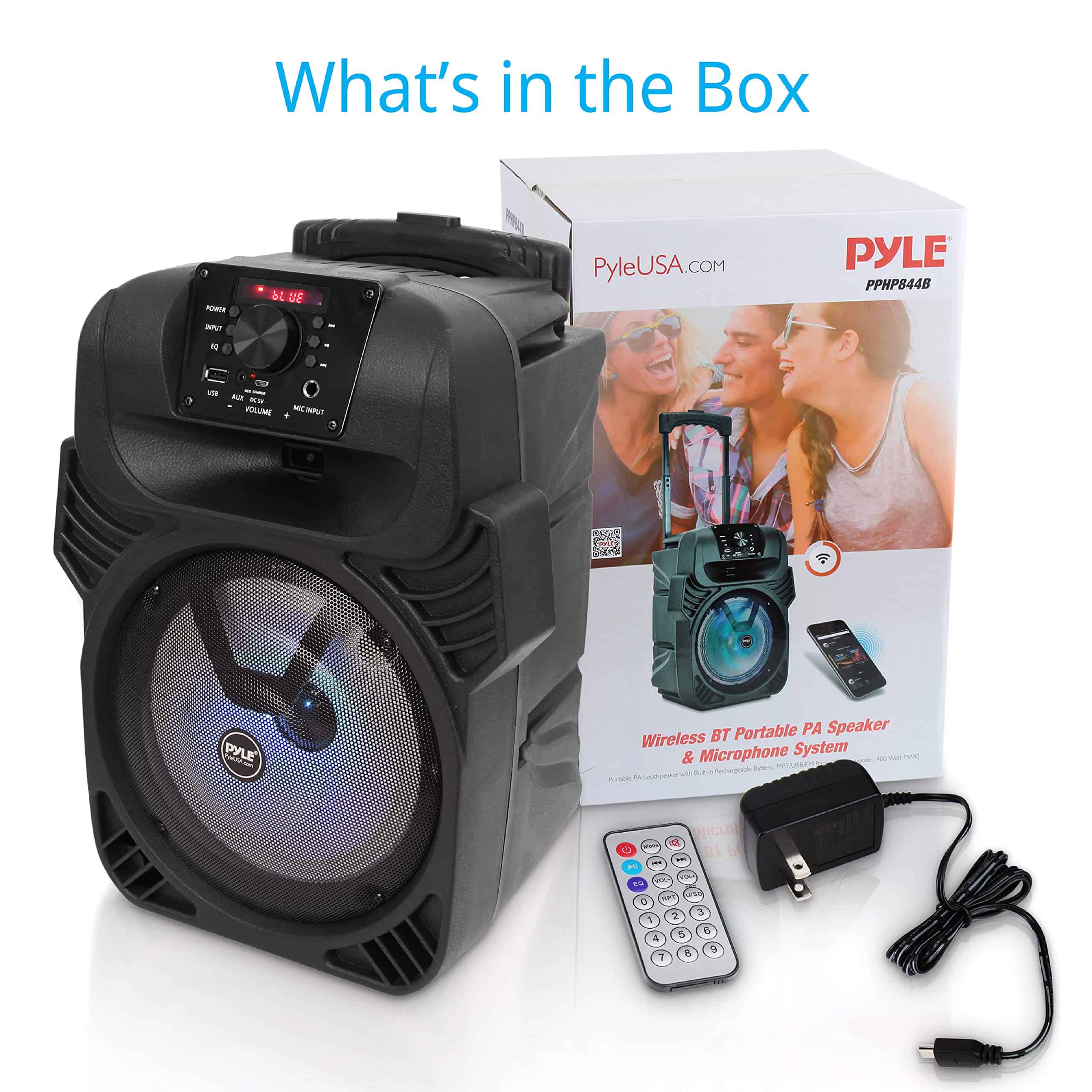 Altavoz PA Bluetooth Portátil Pyle 400W - Sistema de - Imagen 8