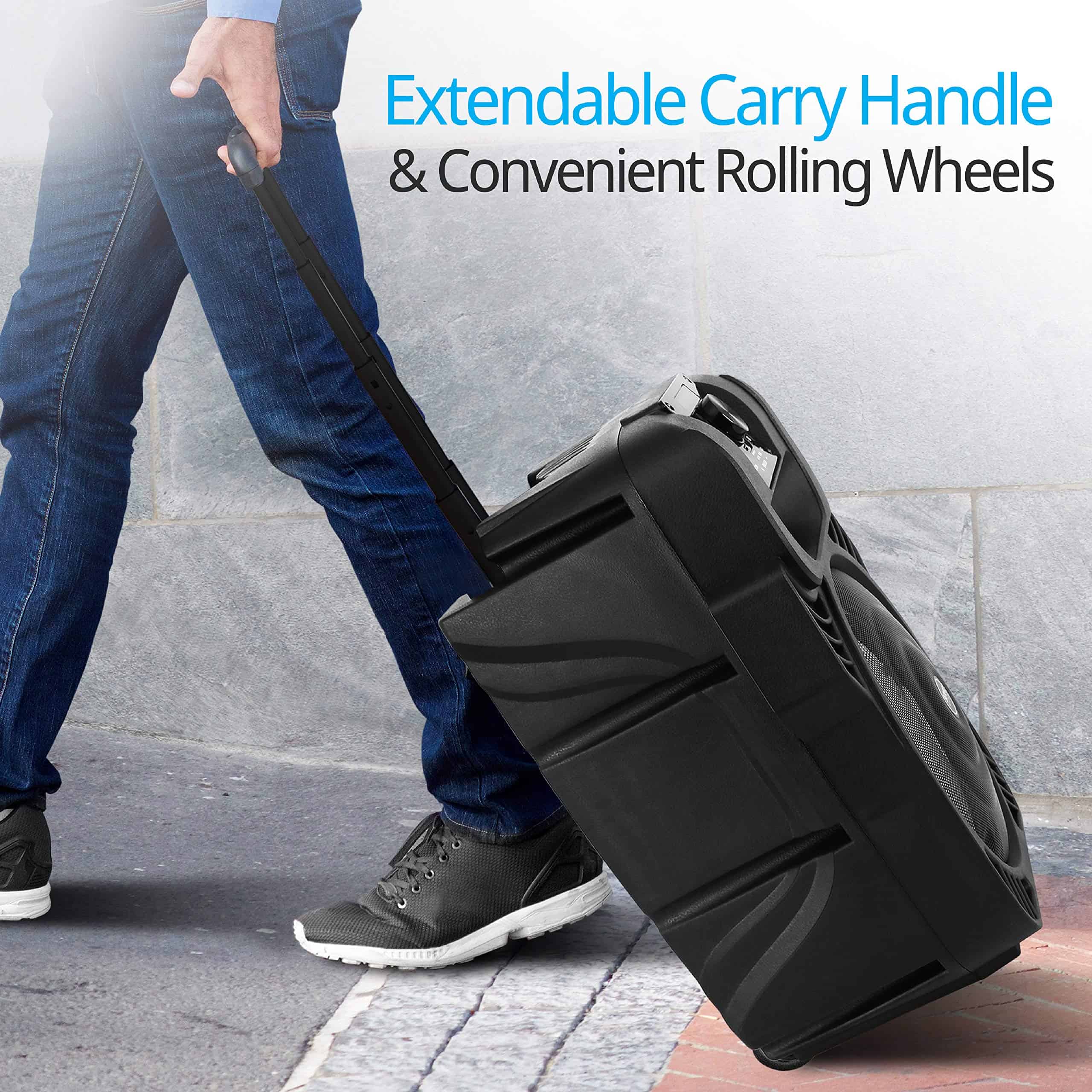 Altavoz PA Bluetooth Portátil Pyle 400W - Sistema de - Imagen 4