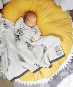 ABREEZE Alfombra de Juego Redonda para Bebé, Alfombra de