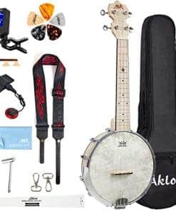 Banjo Ukulele, AKLOT Concert 23 pulgadas Remo Drumhead Open