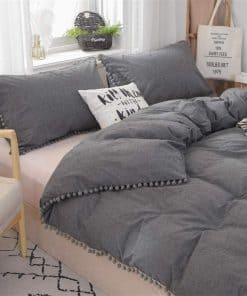 Juego de Cama Gris Softta 3 Piezas Tamaño California King