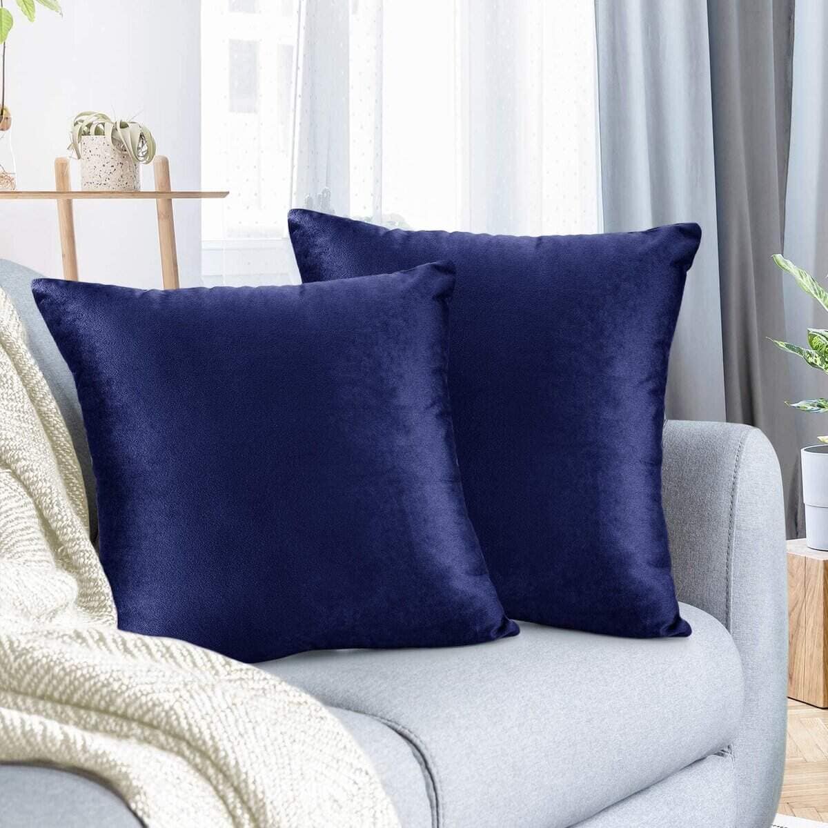 Funda de Cojín Nestl, Acolchada de Terciopelo Decorativa 24