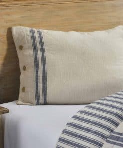 Funda de Almohada a Rayas Azules Piper Classics Market