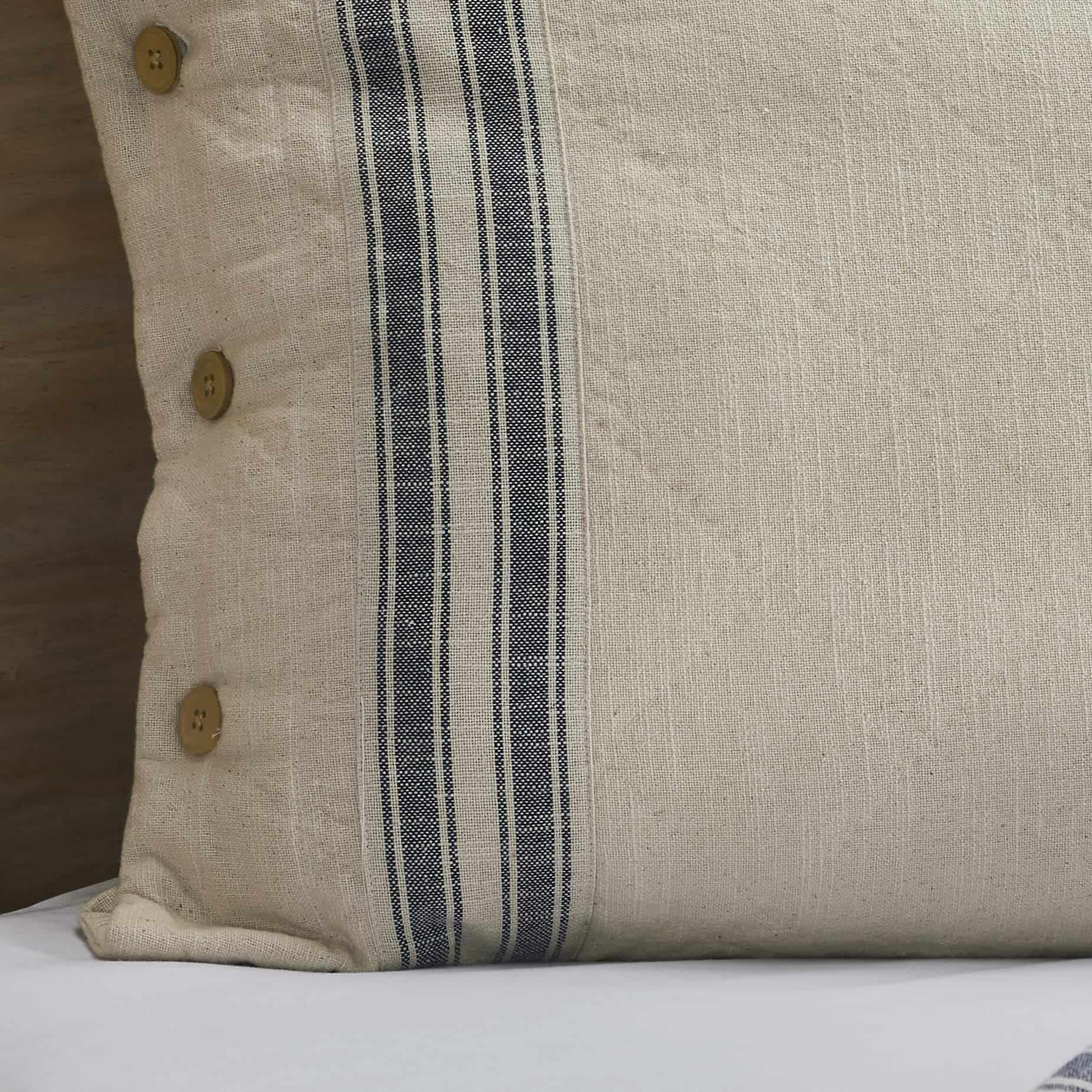 Funda de Almohada a Rayas Azules Piper Classics Market - Imagen 4