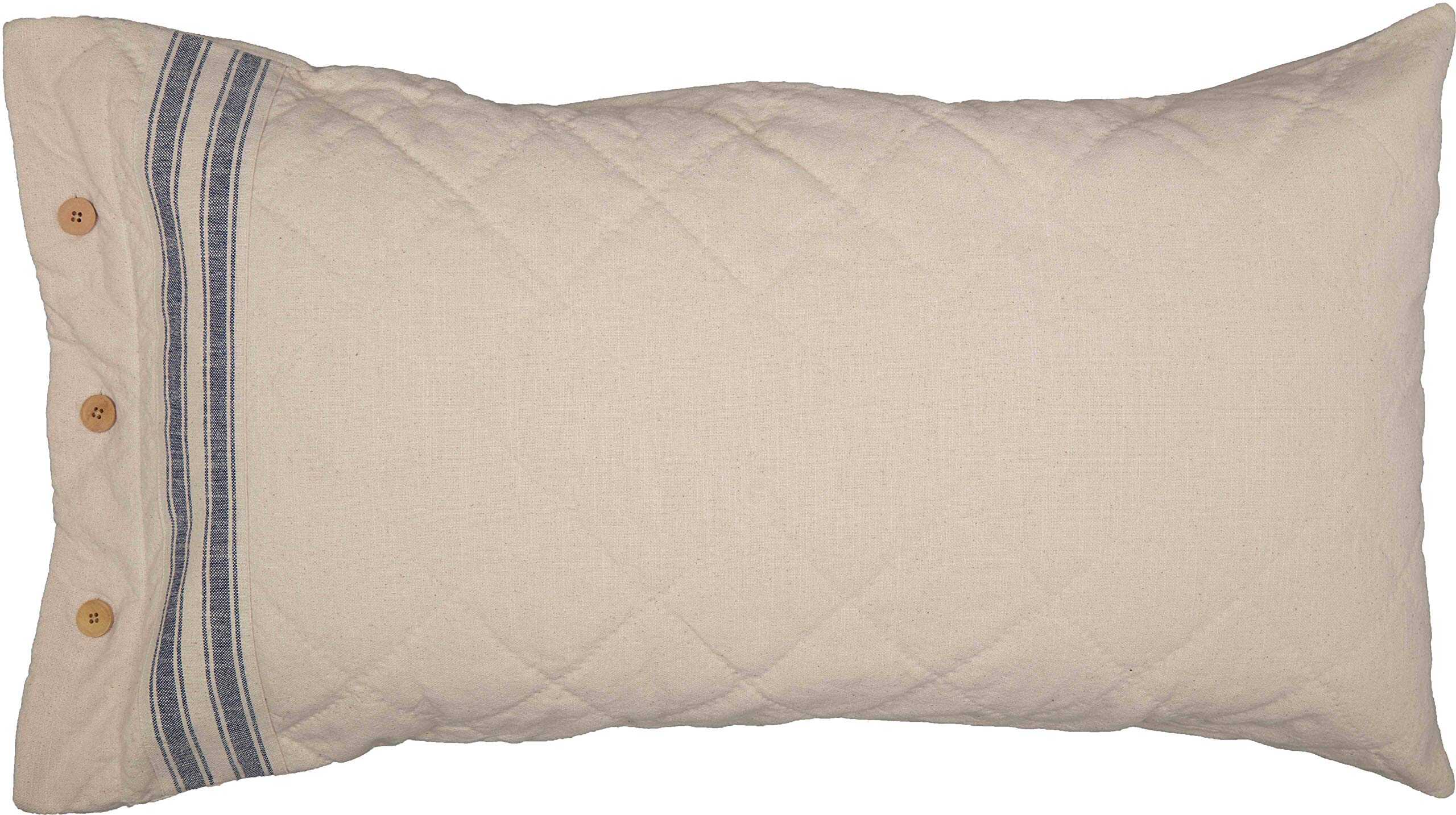 Funda de Almohada a Rayas Azules Piper Classics Market - Imagen 5