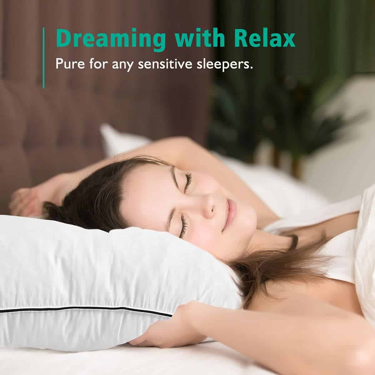 Juego de 2 Almohadas de Plumas Orgánicas APSMILE, Almohadas - Imagen 4