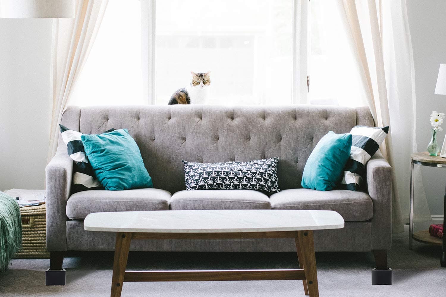 Elevadores de Cama DuraCasa de 5 Pulgadas - Se Adapta a - Imagen 9