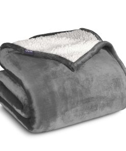 Manta de Felpa Sherpa Bare Home - Extra Larga - Para Cama,