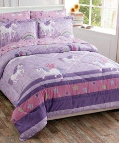 Set de Ropa de Cama con Diseño Divertido de Unicornio en