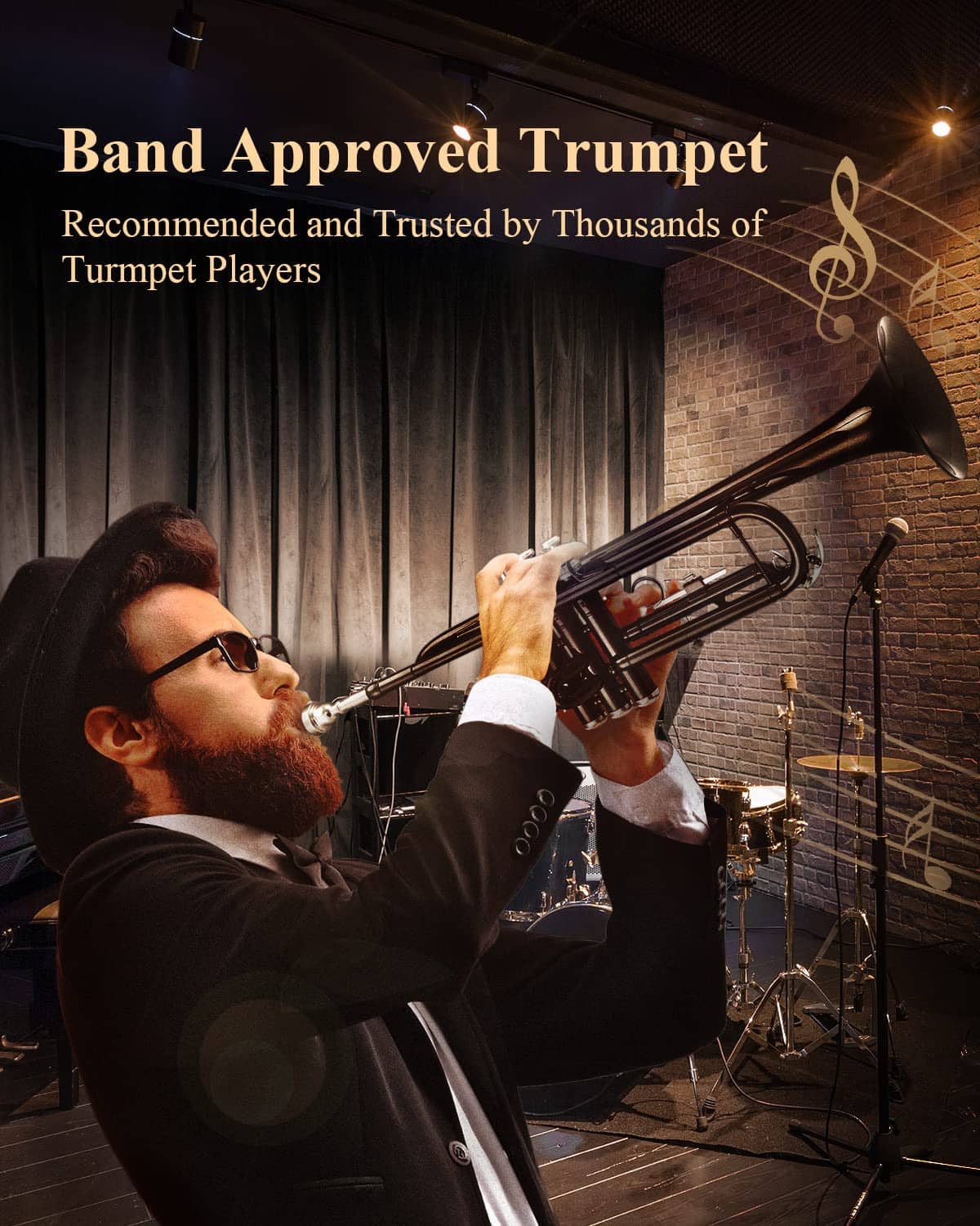 Trompeta Bb estándar Eastar para principiantes con estuche - Imagen 7