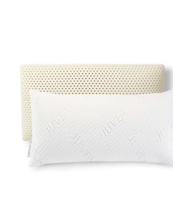 Almohada de cama baja JUVEA Essential con algodón natural -