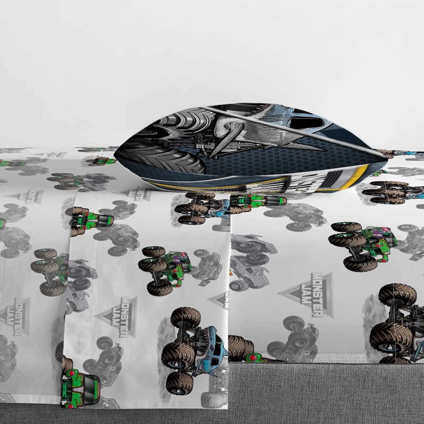 Jay Franco Monster Jam Slash 5 Piezas Juego de Cama Gemelo - Imagen 5