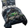 Jay Franco Monster Jam Slash 5 Piezas Juego de Cama Gemelo