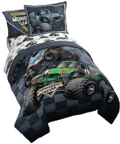 Jay Franco Monster Jam Slash 5 Piezas Juego de Cama Gemelo