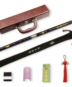 Flauta de Madera de Rosa Profesional en C con Membrana,