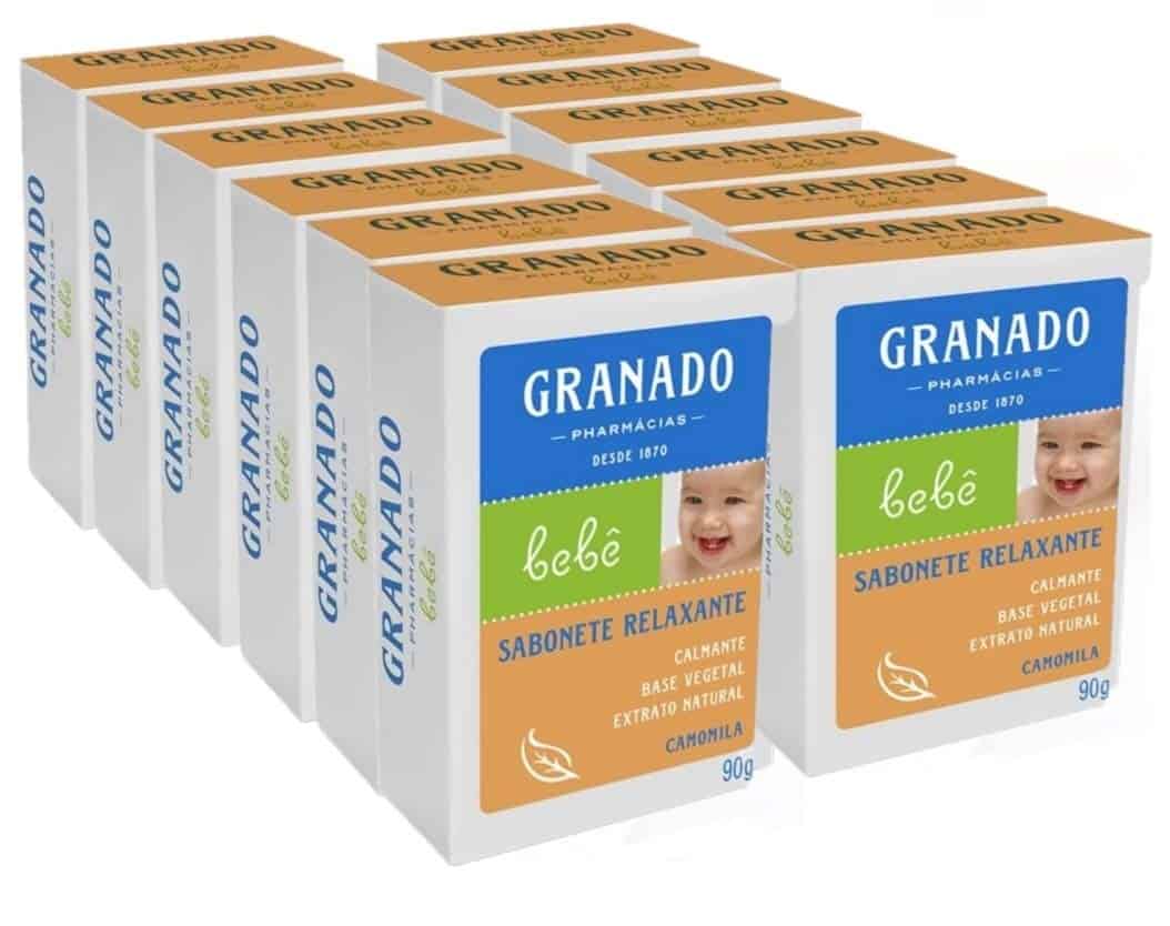 Granado - Linha Bebe - Sabonete en Barra Camomila (12 x 90 - Imagen 4