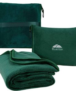 Manta de Viaje Premium Soft BlueHills con Almohada. Manta