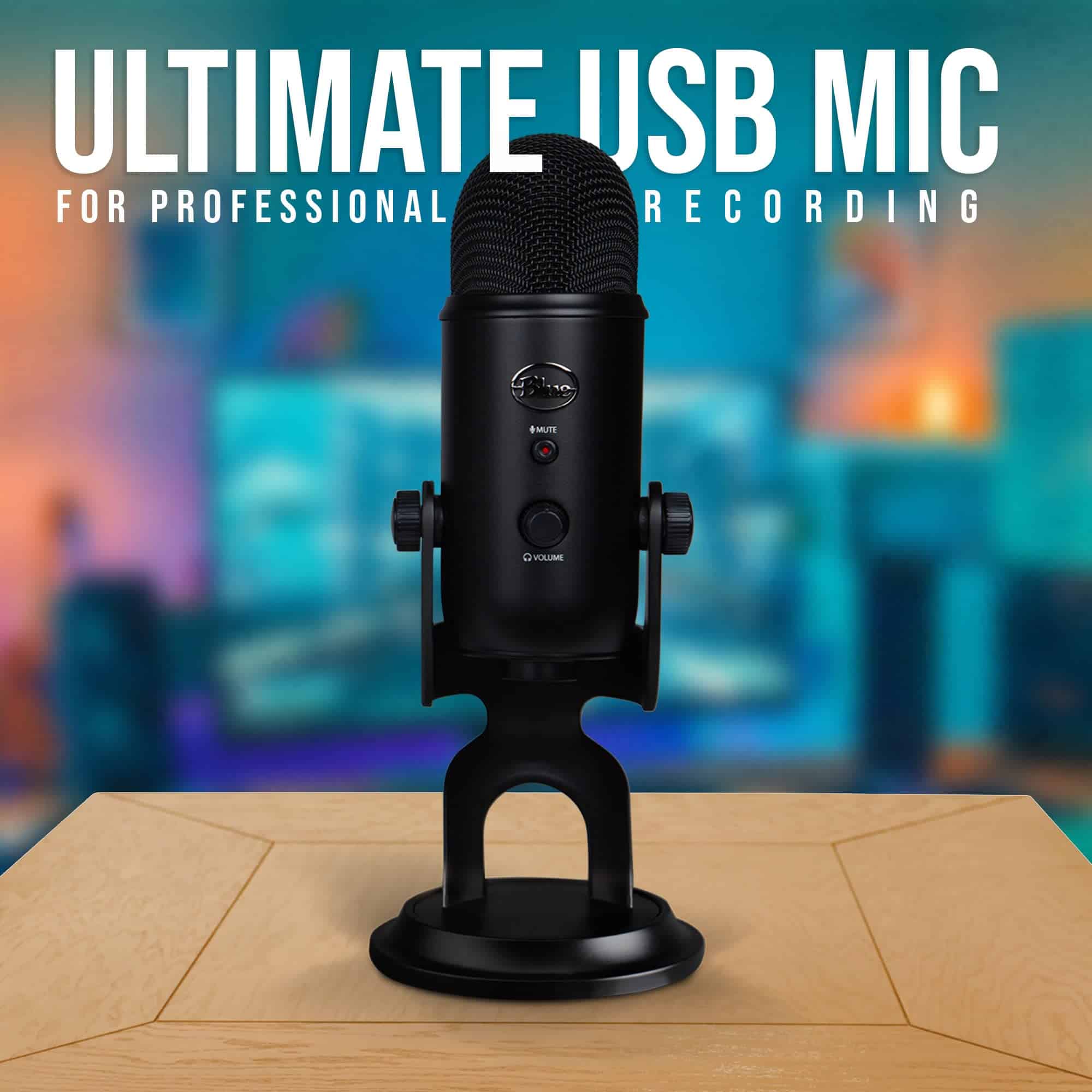Micrófono Blue Yeti (Blackout) con soporte de brazo Knox - Imagen 4