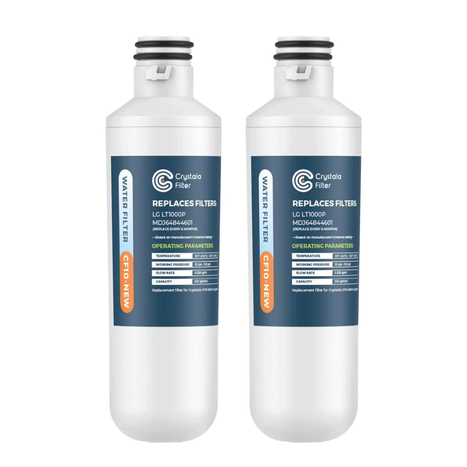 Filtro de agua para refrigerador Crystala -Blanco