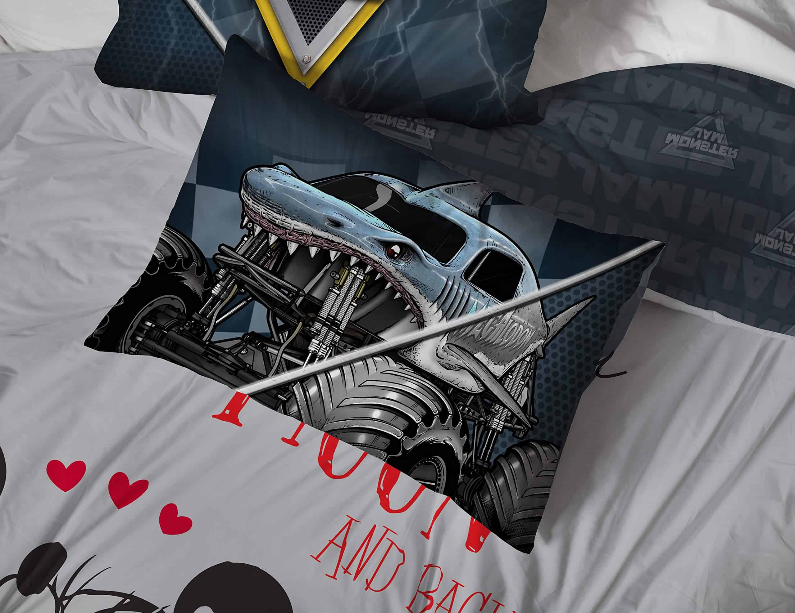 Jay Franco Monster Jam Slash 7 Piece Full Bed Set - Incluye - Imagen 6