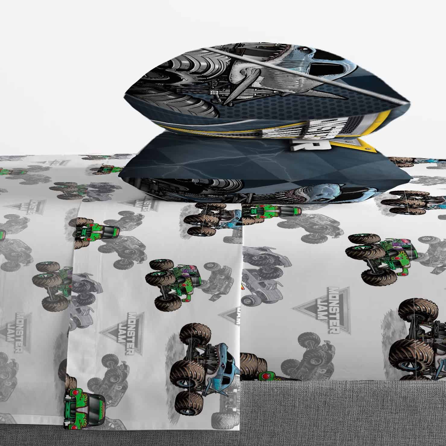 Jay Franco Monster Jam Slash 7 Piece Full Bed Set - Incluye - Imagen 5