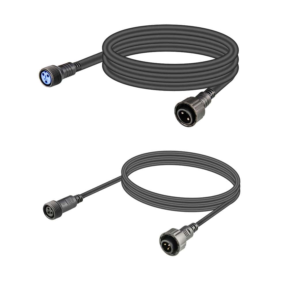 Cable de Alimentación y DMX Impermeable, Conector de Salida