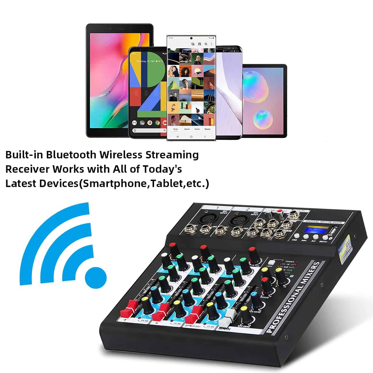 Consola de DJ Digital Profesional Portátil Bluetooth - Imagen 7