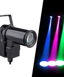 Luces de Haz RGB de 9w para bola de discoteca, Foco de luz