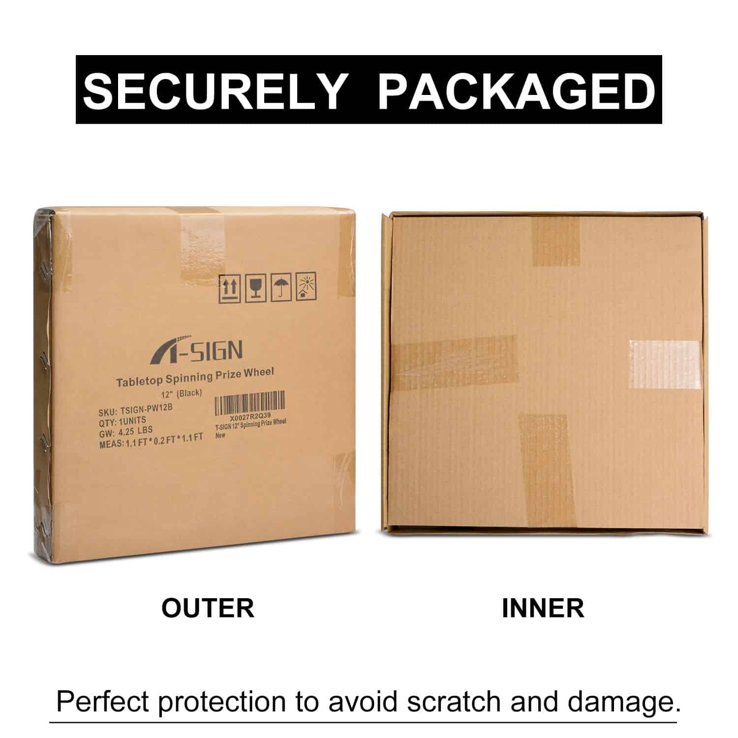 Ruleta de la fortuna de 12 pulgadas con 10 ranuras, Ruleta - Imagen 10