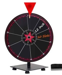 Ruleta de la fortuna de 12 pulgadas con 10 ranuras, Ruleta