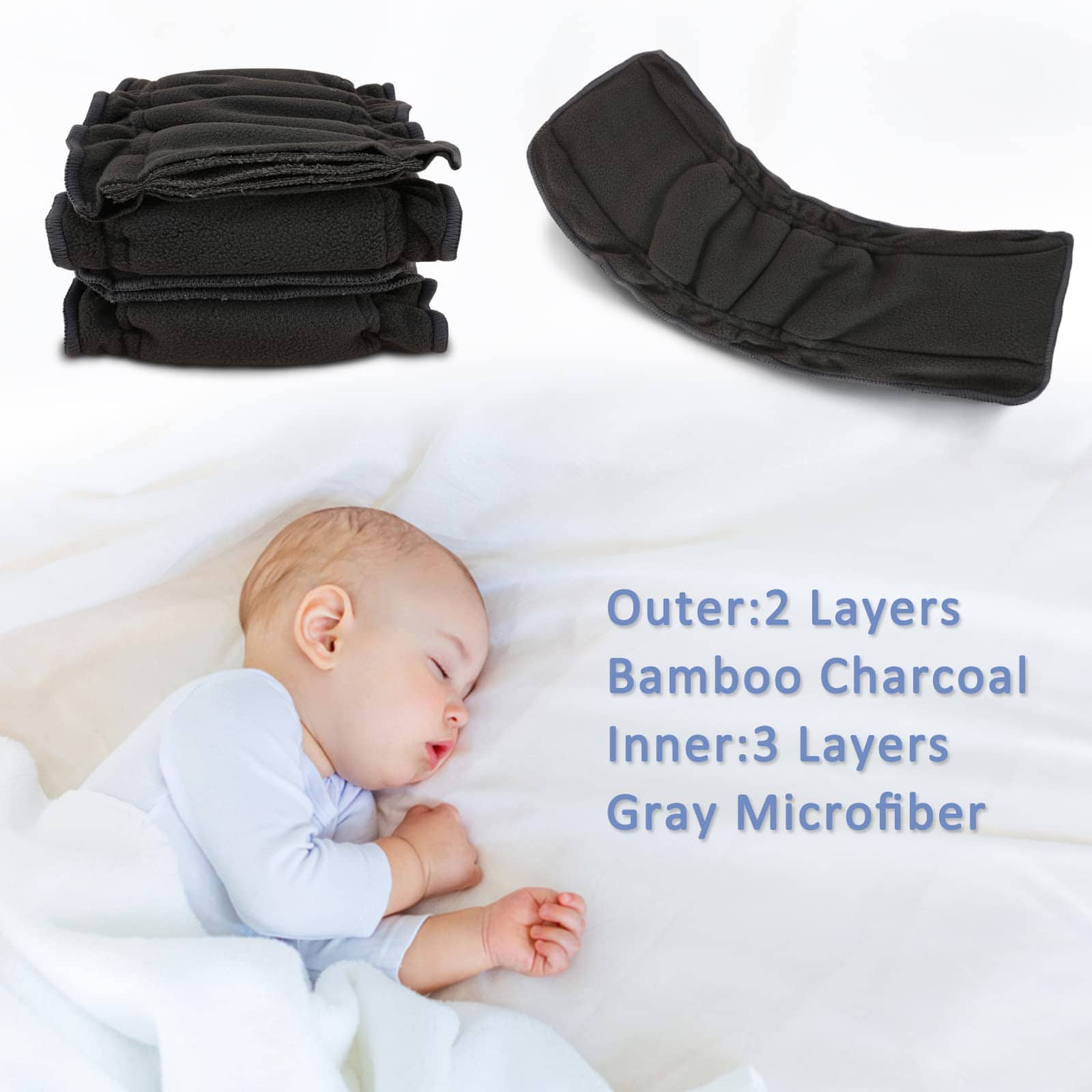 Pañal de tela TDIAPERS Lavable Reutilizable Talla única - Imagen 6