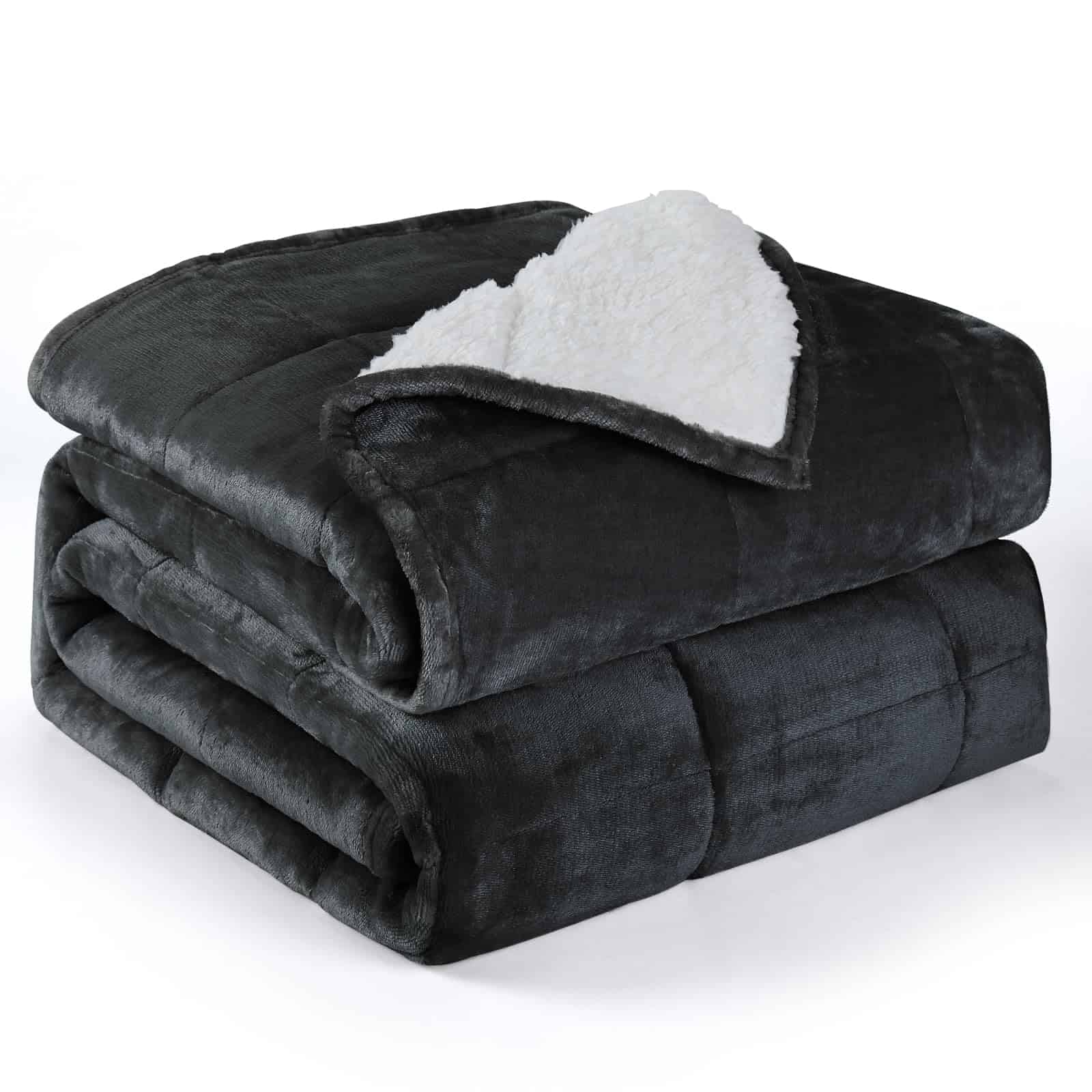 Alomidds Manta Ponderada de Vellón Sherpa 12 lbs para