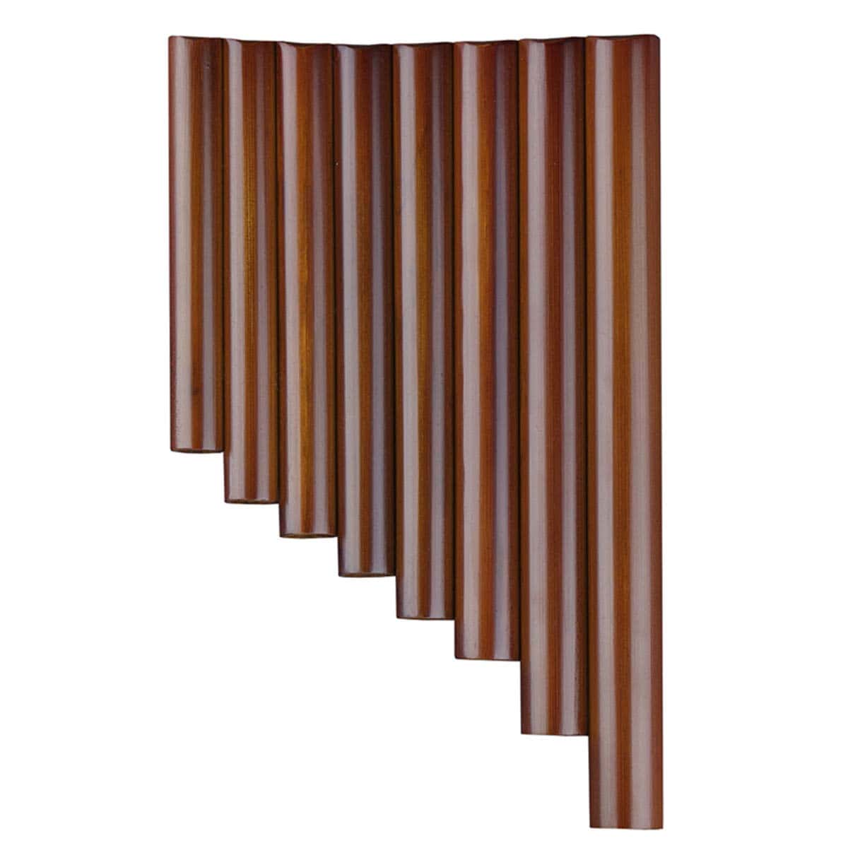 8 Tubos Mini Flauta de Pan de Bambú Natural Portátil