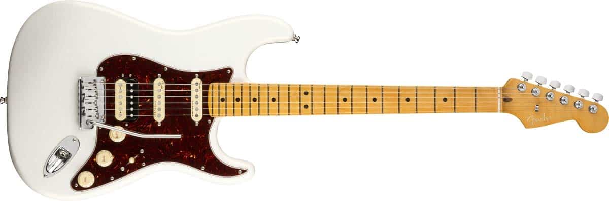 Fender American Ultra Stratocaster HSS - Arctic Pearl con - Imagen 3
