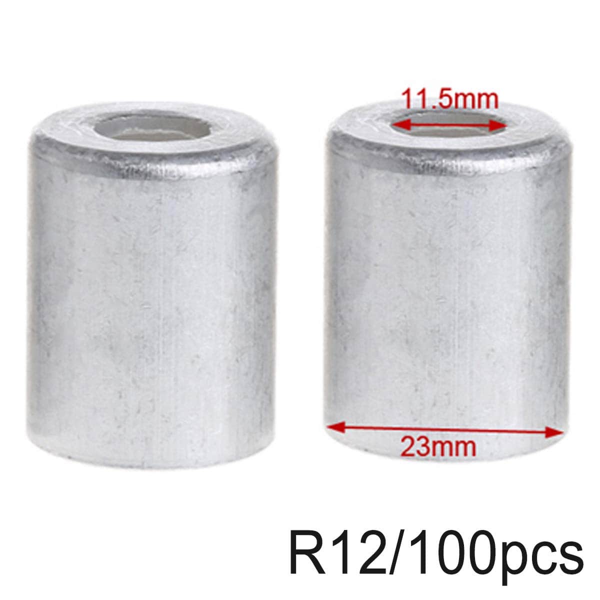 100pcs Férula de Prensado de Aluminio para Manguera de - Imagen 4