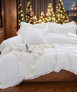 Colcha de Duvet de Borla Vintage Boho Softta Twin XL 3Pcs