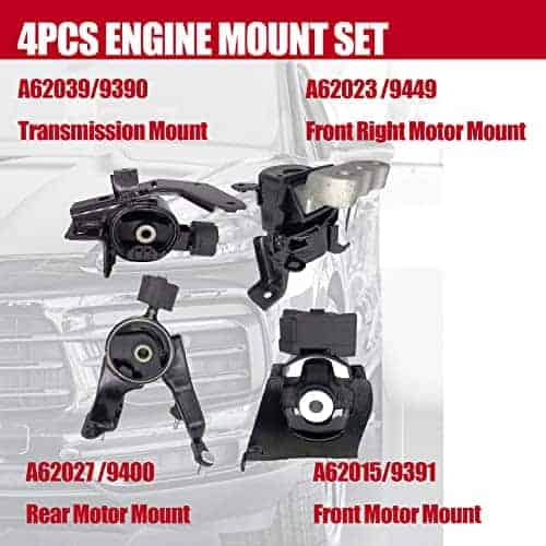 Soporte de motor del motor compatible con 2009-2013 Toyota - Imagen 4