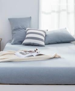 Juego de Sábanas de Algodón de Punto Jersey 100%, Sábana