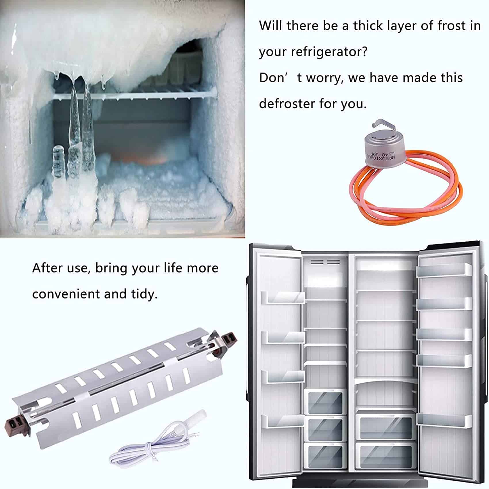 Calentador de Deshielo de Refrigerador WR51X10055 - Imagen 4