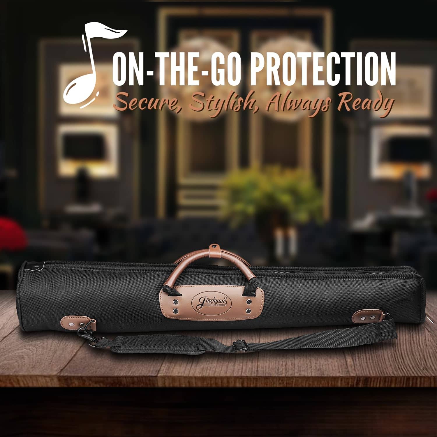 Estuche de saxofón soprano Flexzion, bolso para saxofón con - Imagen 3